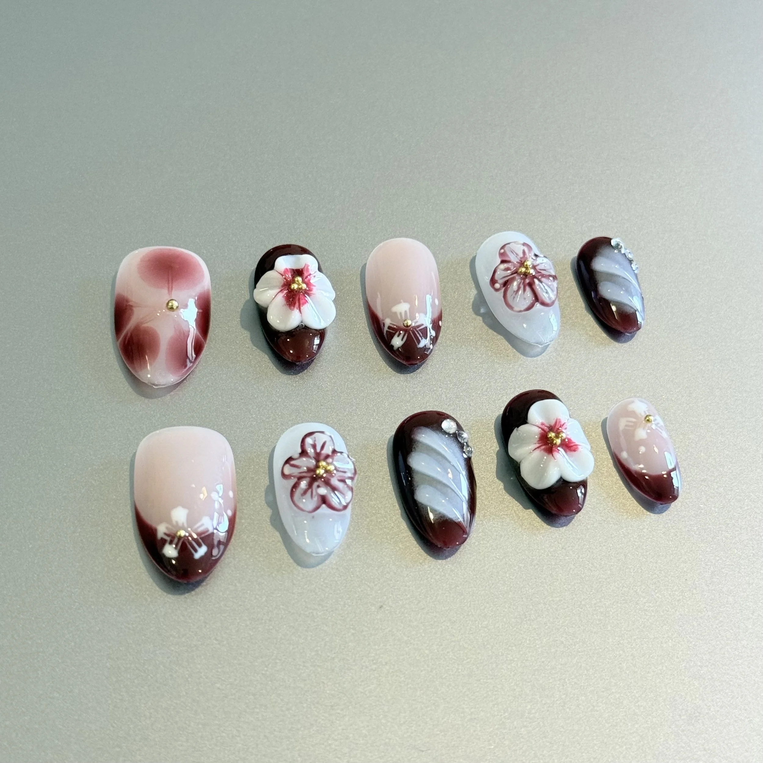 Floral Blossom Nail Art Set