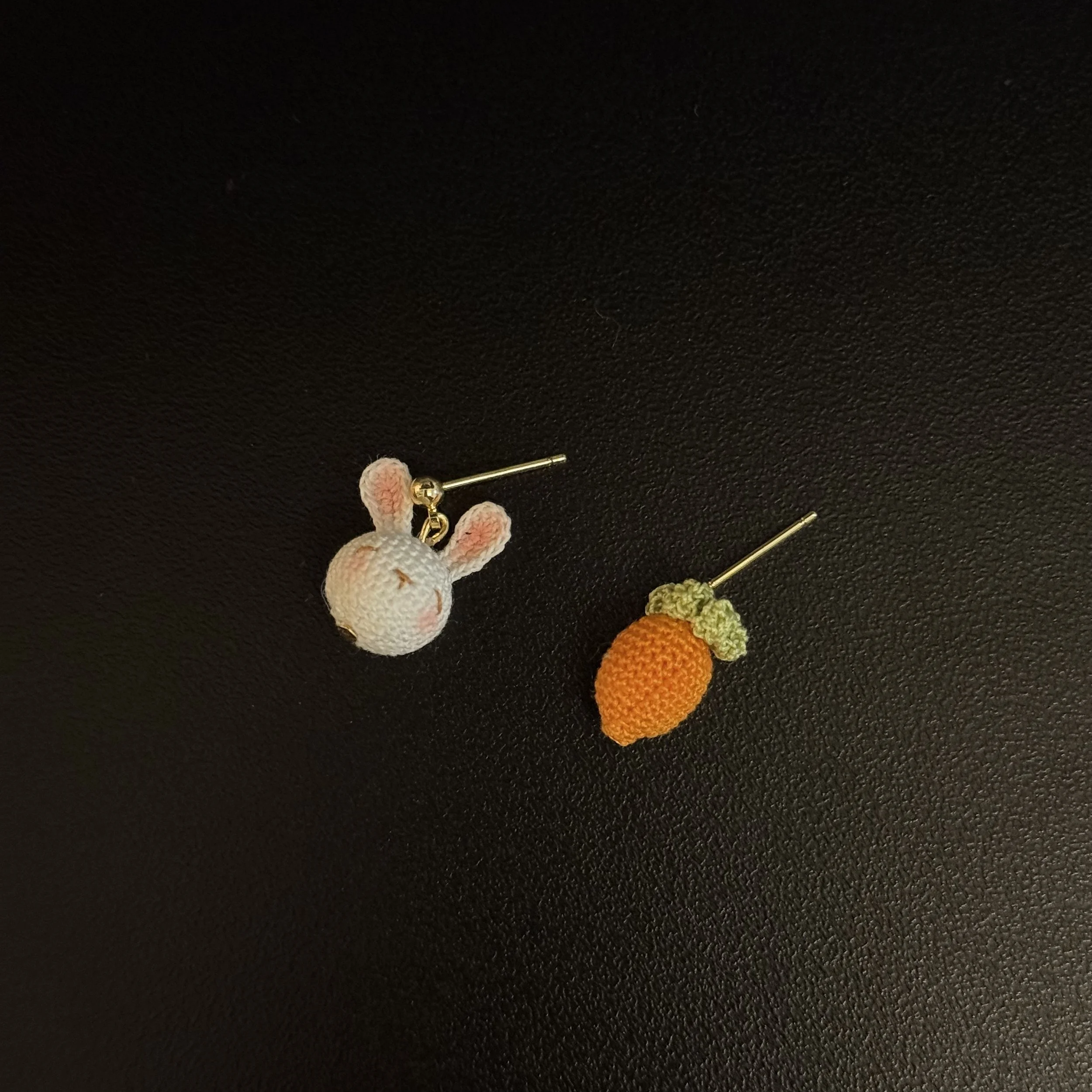 Whimsical Bunny & Carrot Earrings