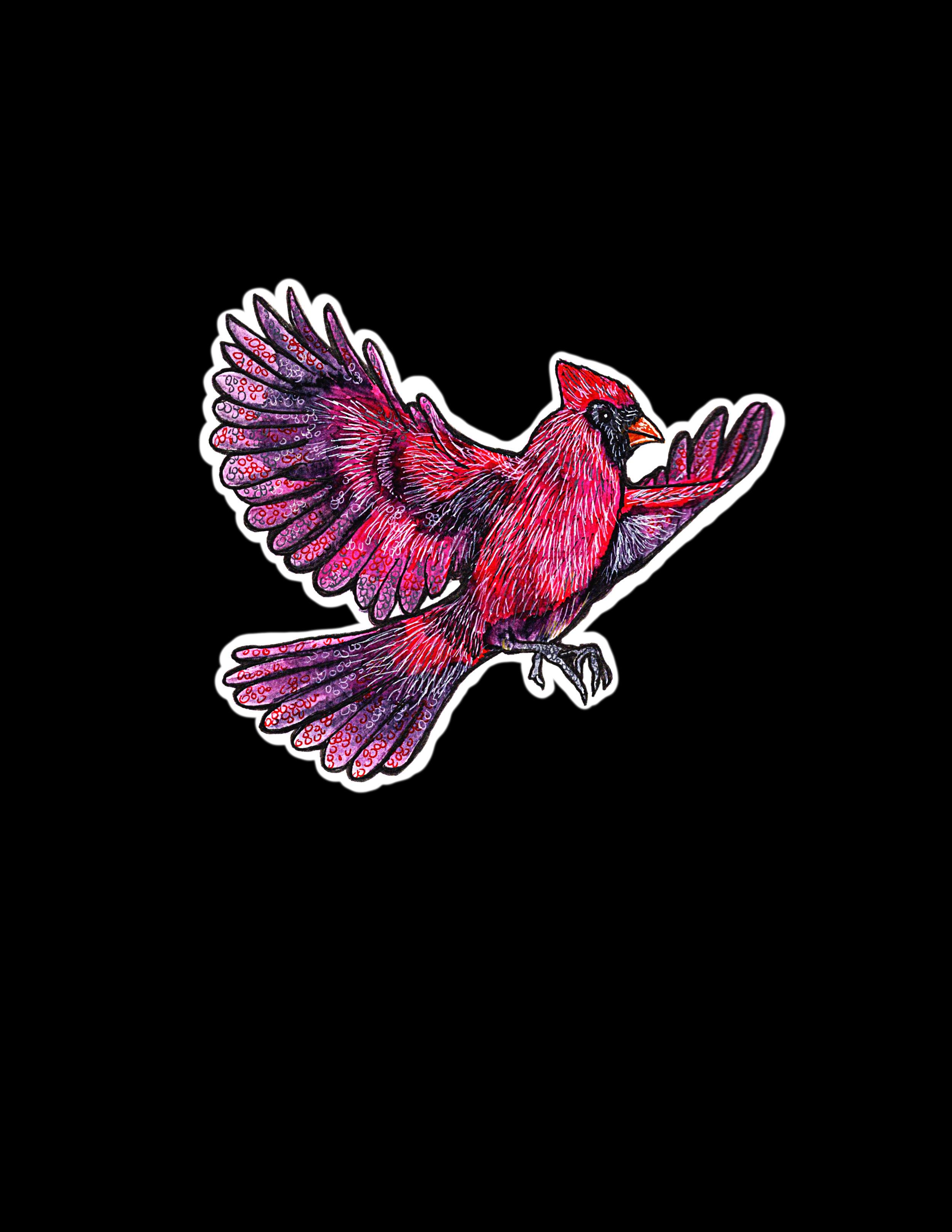 Cardinal Sticker