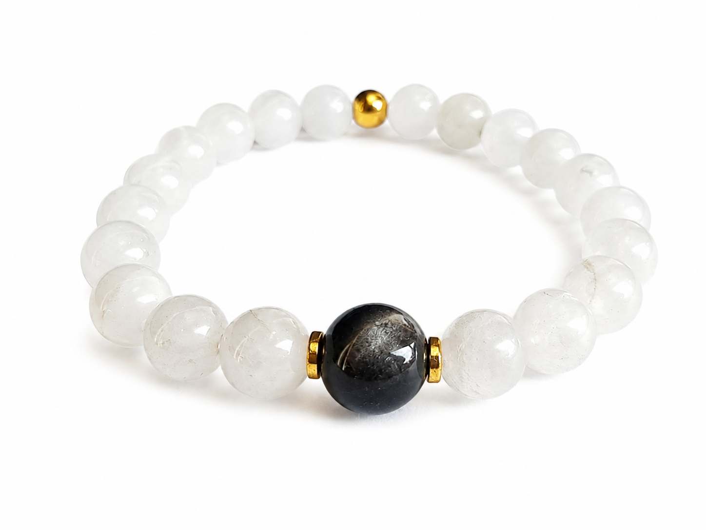 PULSERA DE CUARZO CON TURMALINA