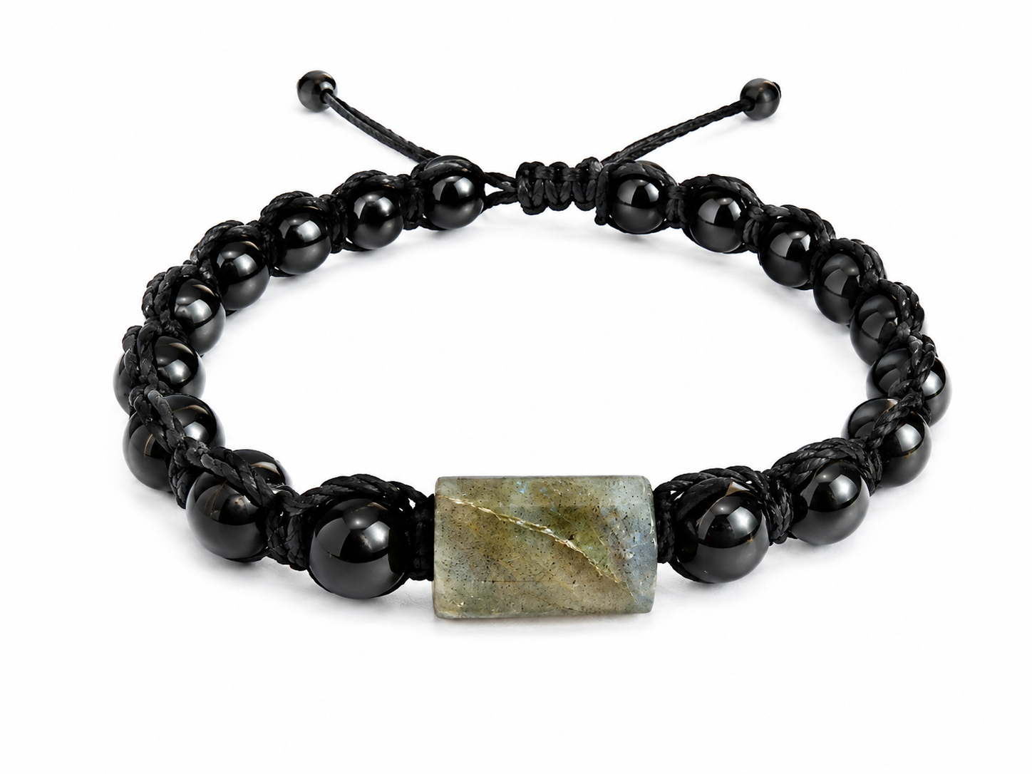 BRAZALETE DE HEMATITE CON LABRADORITA