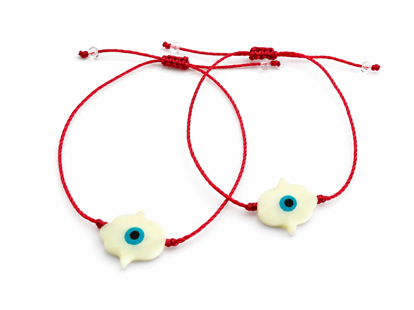 2 PULSERAS DE PROTECCIÓN - MANO DE FÁTIMA Y OJO TURCO
