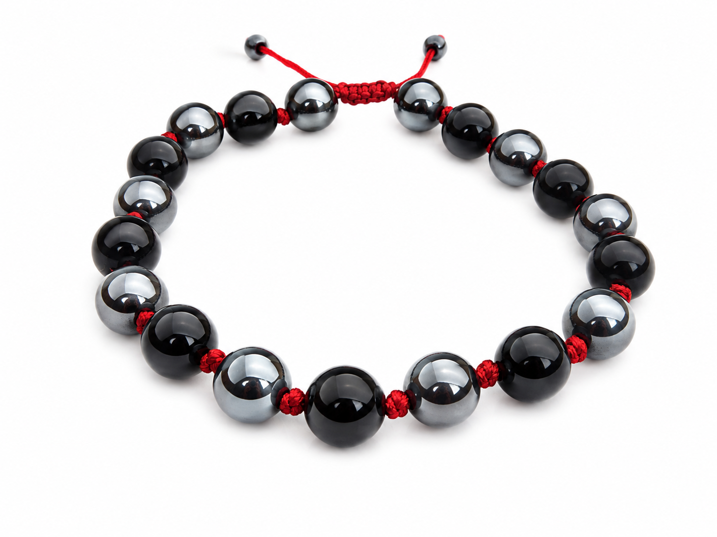Brazalete de Obsidiana y Hematite
