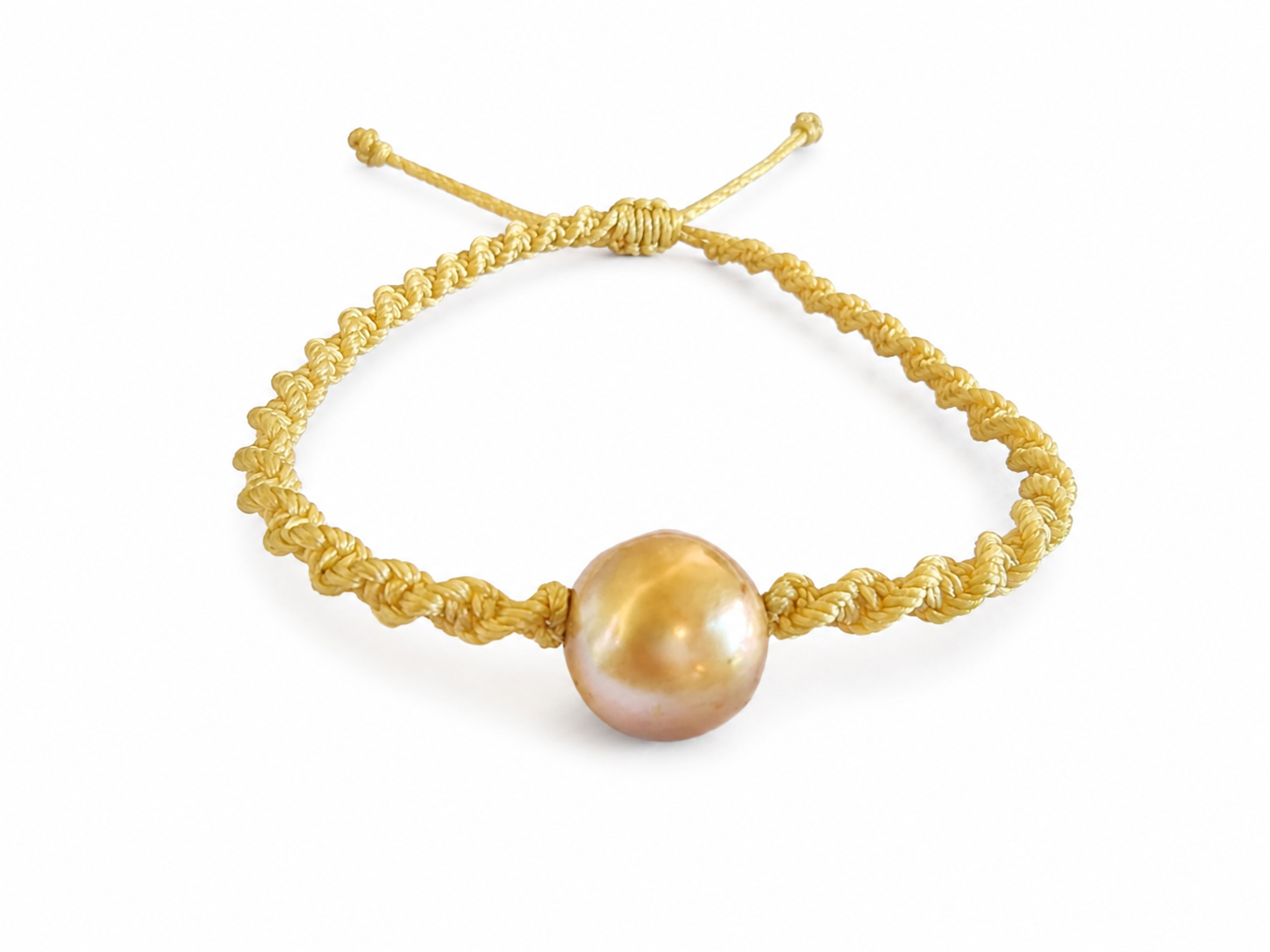 BRAZALETE DE PERLA CULTIVADA DORADA