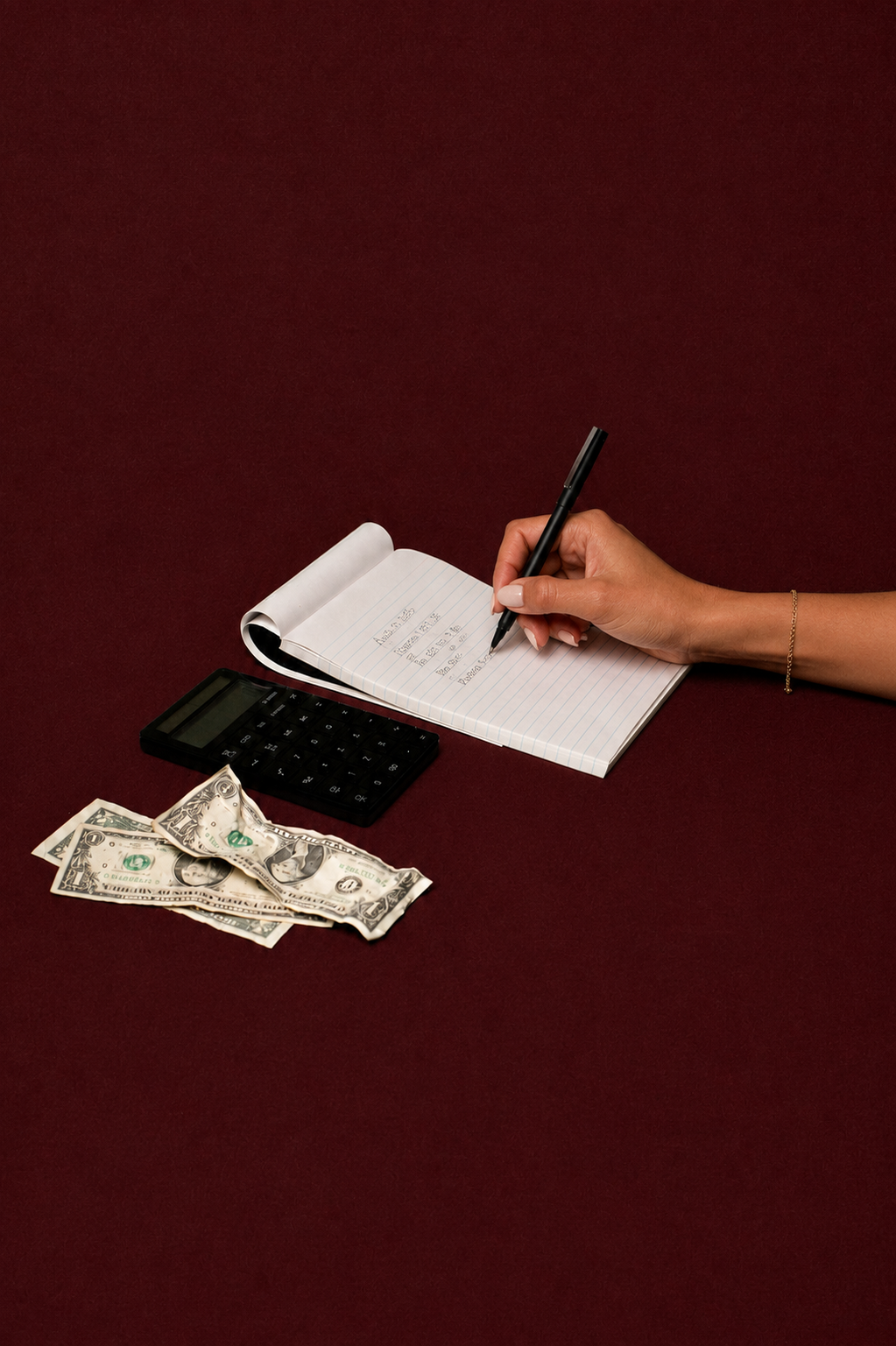 woman budgeting