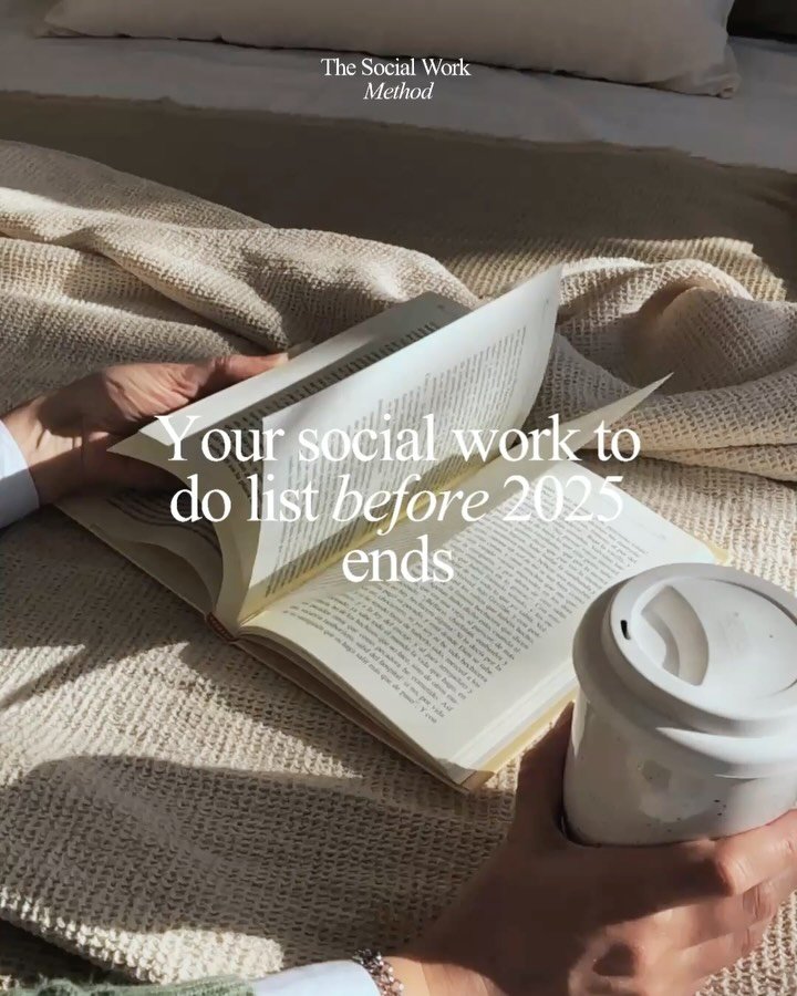 Before the year ends, pause. 🤍

Social work asks so much of you, but you&rsquo;re allowed to choose grounding over urgency, presence over pressure, and gentleness over survival mode.

This carousel is your reminder to slow down.
To reorganise the sp