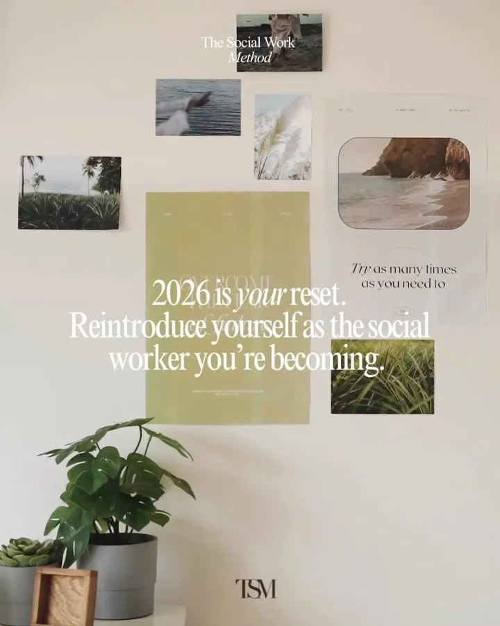 2026 is your reset 🤍

Not a reinvention.
Not pressure to become someone new.
But an invitation to pause and reintroduce yourself.

Social work teaches us how to keep going.
Reflective practice teaches us how to return 
to values, identity, and purpo