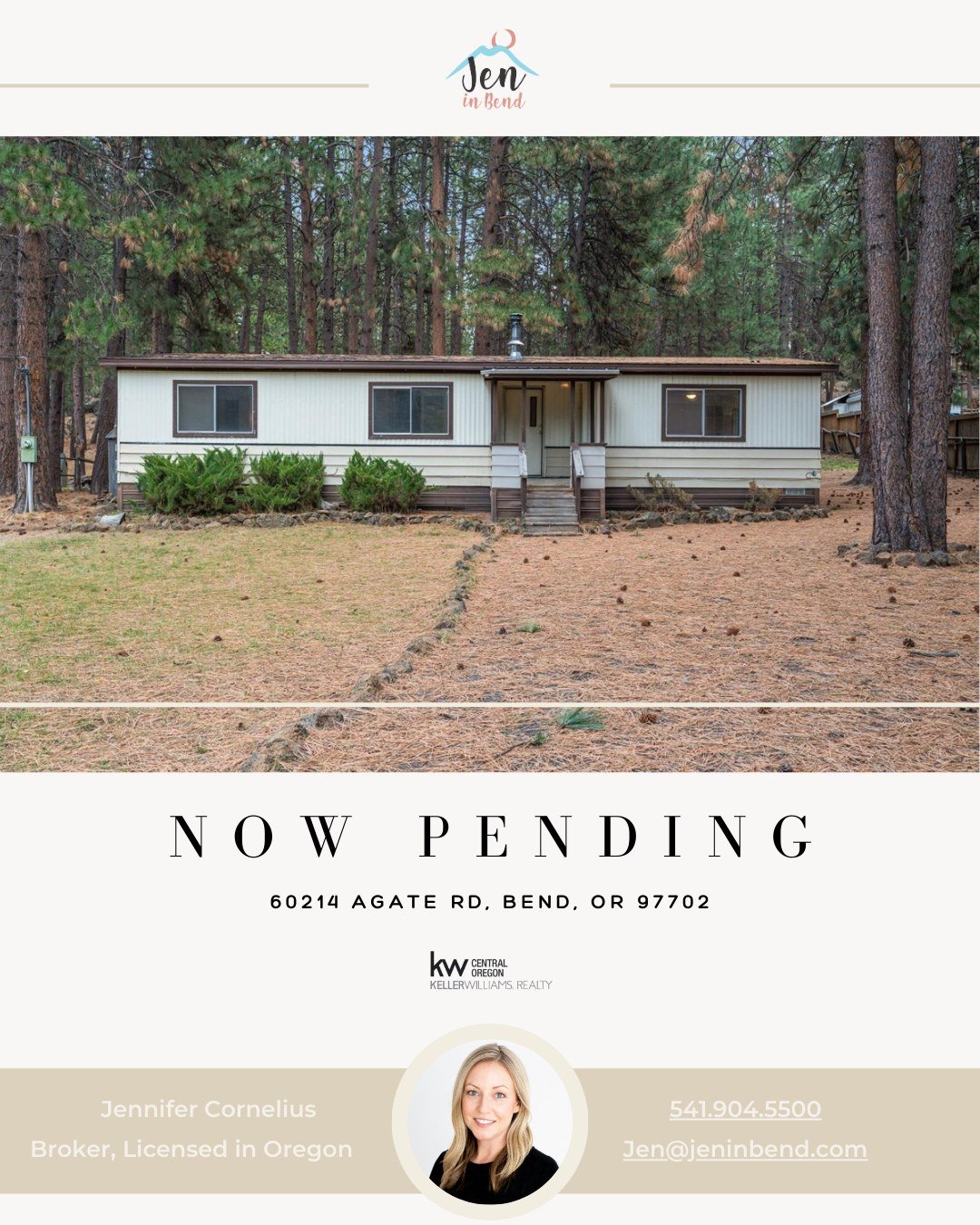 🏡 Now Pending! Excited to share that this beautiful home has found its future owners! Stay tuned for more updates on our next amazing listings. ✨

#NowPending #HomeSweetHome #CentralOregonRealEstate #BendORHomes #DreamHome #RealEstateLife #HomeGoals