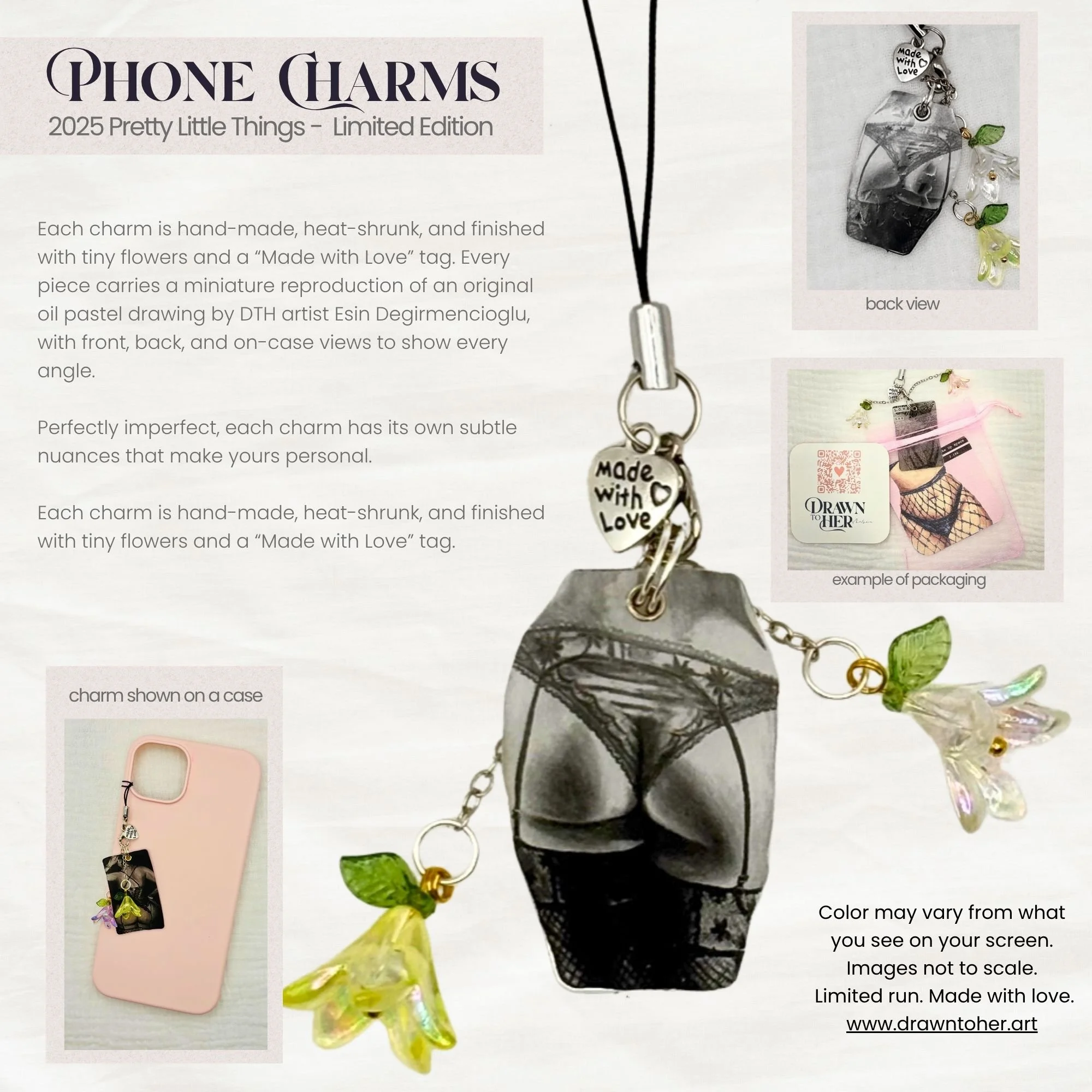 Pretty Little Things — Floral Phone Charm Collection