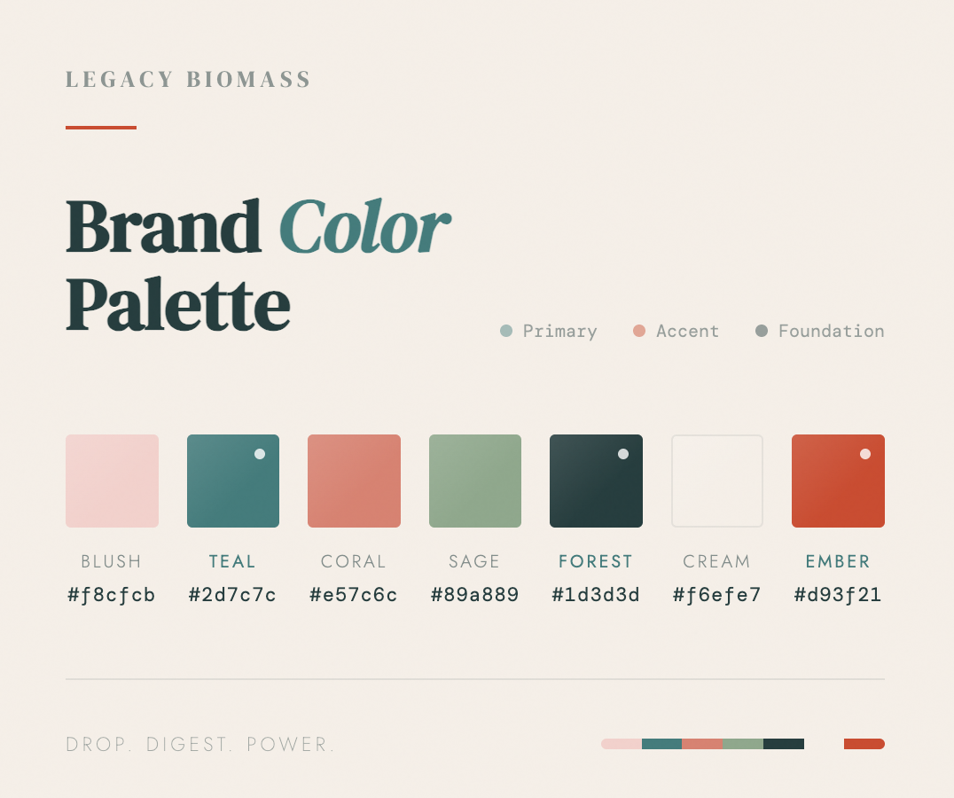 Legacy Biomass Color Palette