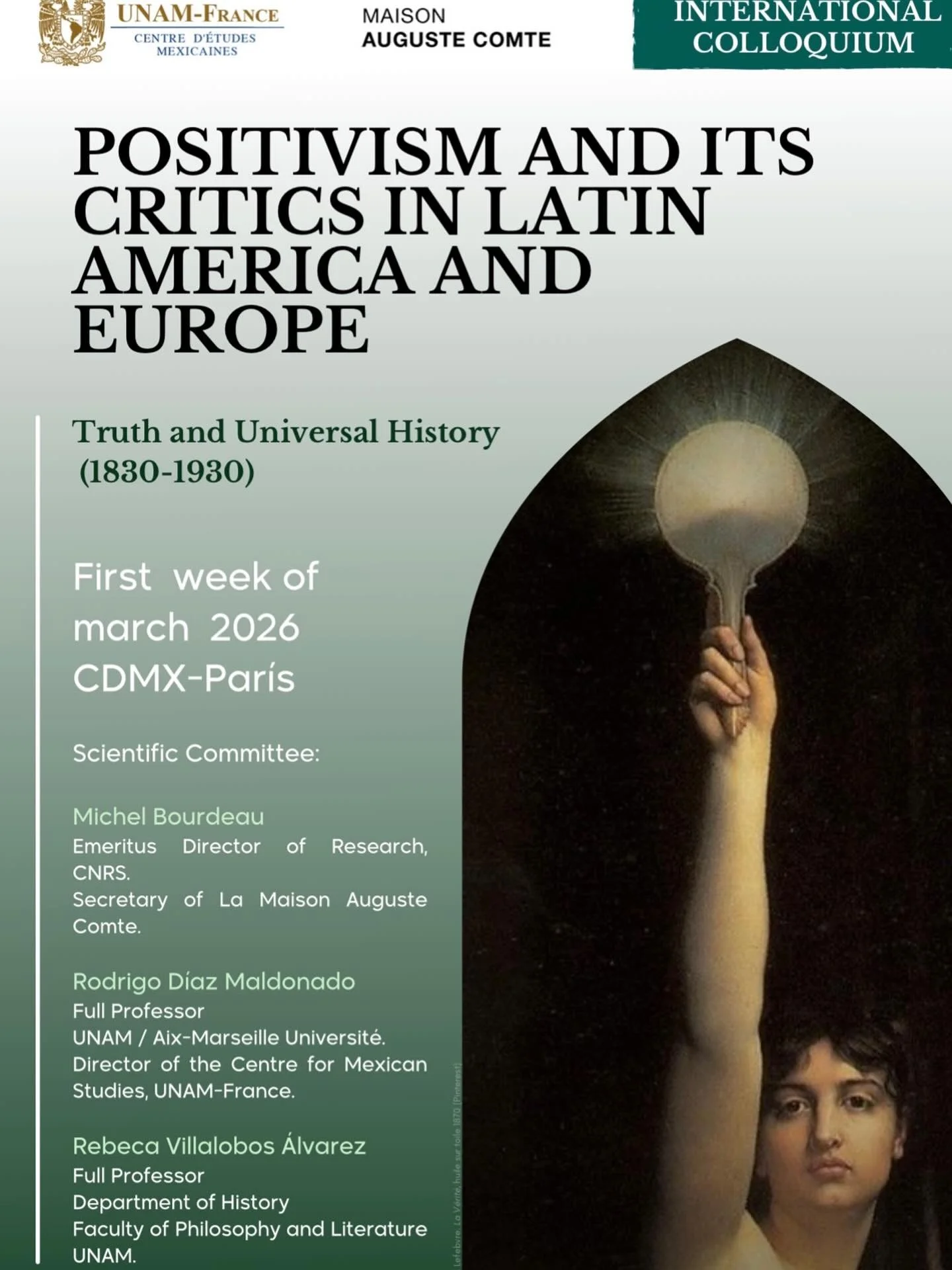 Excited to have to the opportunity to present &ldquo;Comtean #Positivism, #womanism, and #decolonial #feminism: case studies from the global south&rdquo; at this international colloquium on positivism and its critics in Latin America and Europe: trut