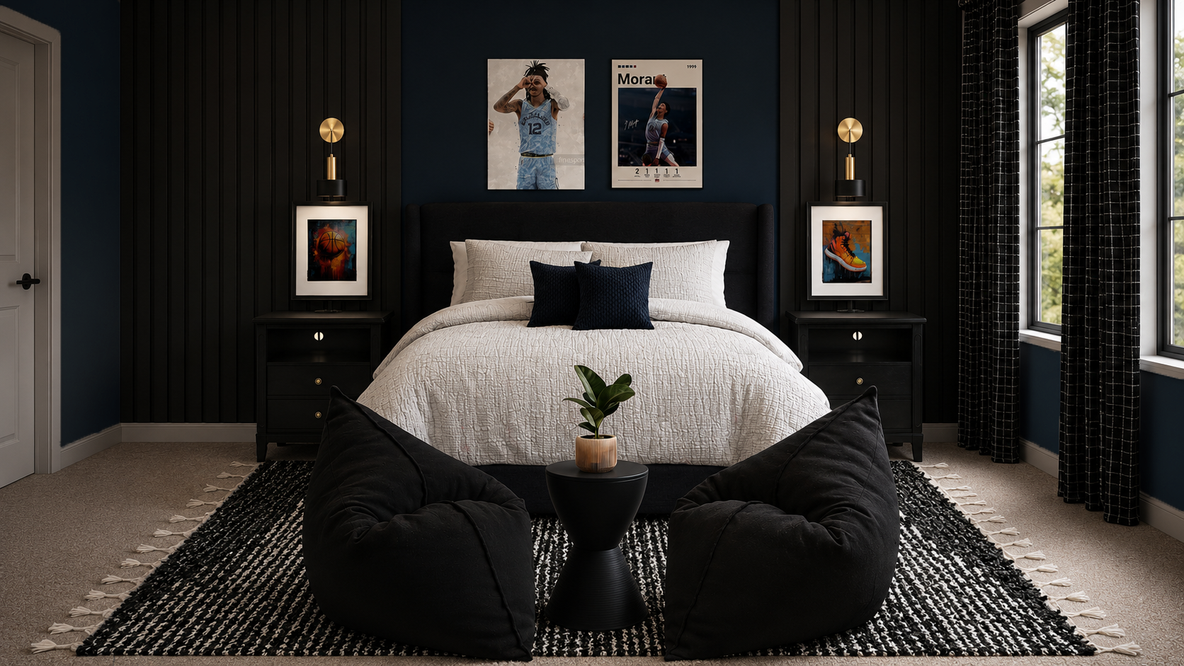 teen boy sports bedroom