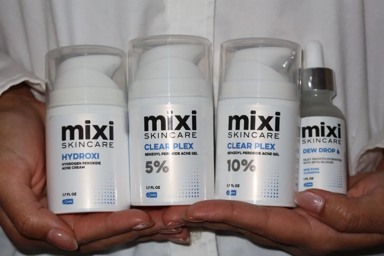 when it comes to clearing acne, formulation matters

i love working with mixi skincare because every product is designed with acne in mind, thoughtful ingredients, amazing formulations, and results that speak for themselves 

their line helps me crea