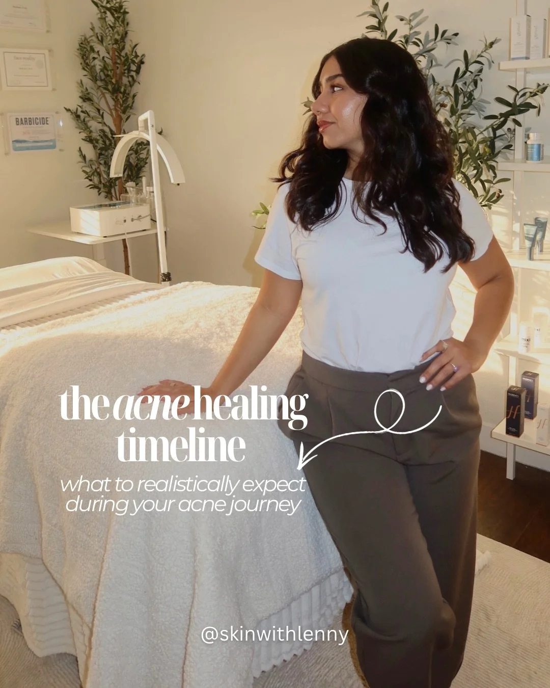 realistic timeline of your acne healing journey 👼🏼

One of the biggest things I tell my acne clients is that healing your skin takes TIME. Social media makes it seem like clear skin happens overnight, but real acne healing happens in stages&hellip;