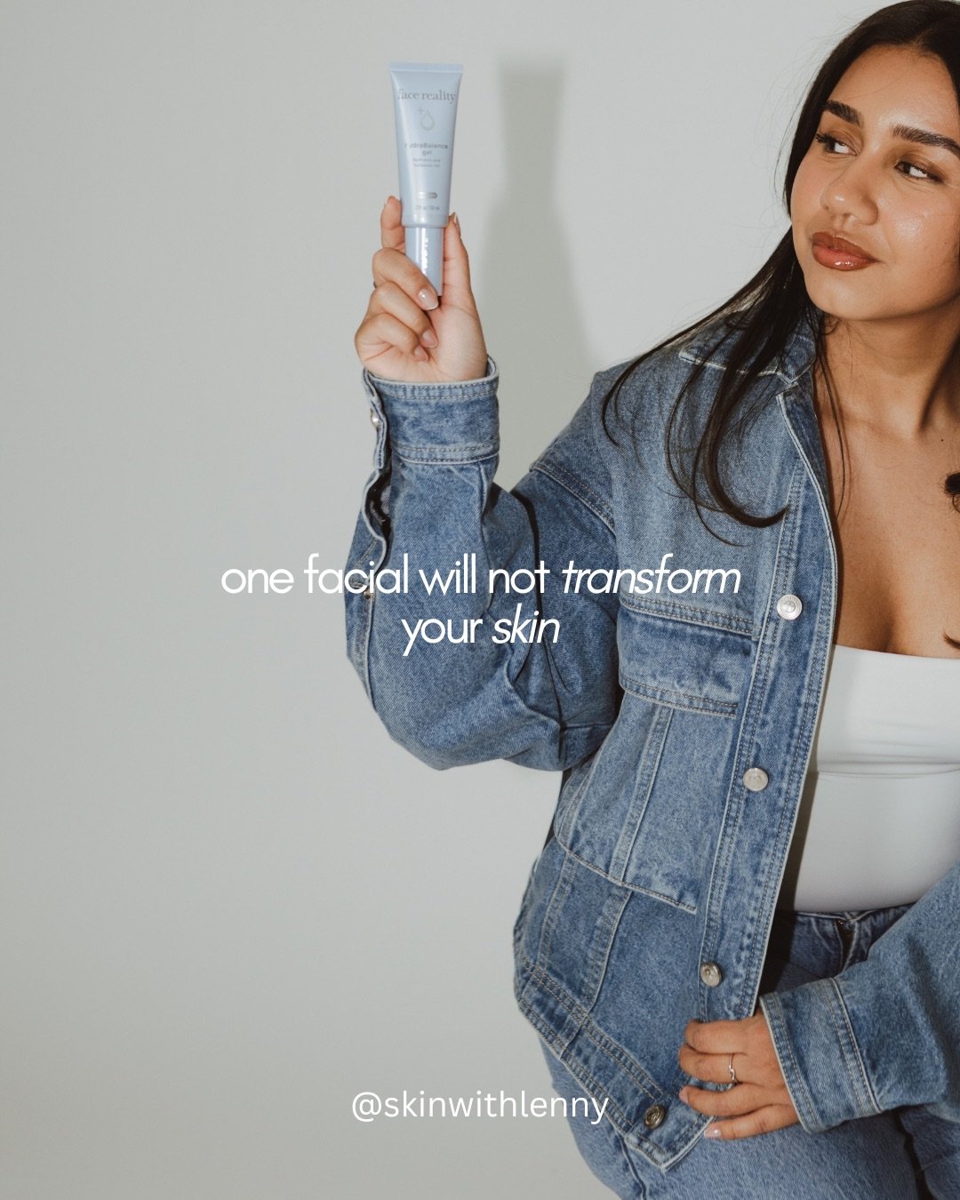 one facial will not transform your skin.

i know social media makes it seem like one appointment is going to change everything, but that&rsquo;s just not realistic

can one facial make your skin look and feel better? absolutely. but healthy skin is b