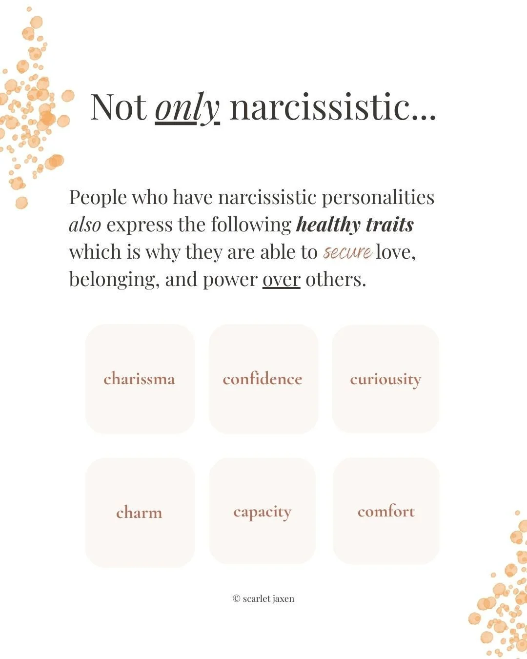 If you are in a relationship with someone who is narcissistic, you're likely experiencing confusion and self doubt. And that's because you're not relating with someone who is controlling, exploitive, manipulative, and self-centered 100% of the time. 