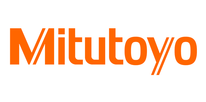 The Mitutoyo logo in orange text on a black background.