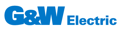 G&W Electric logo in blue and black text.