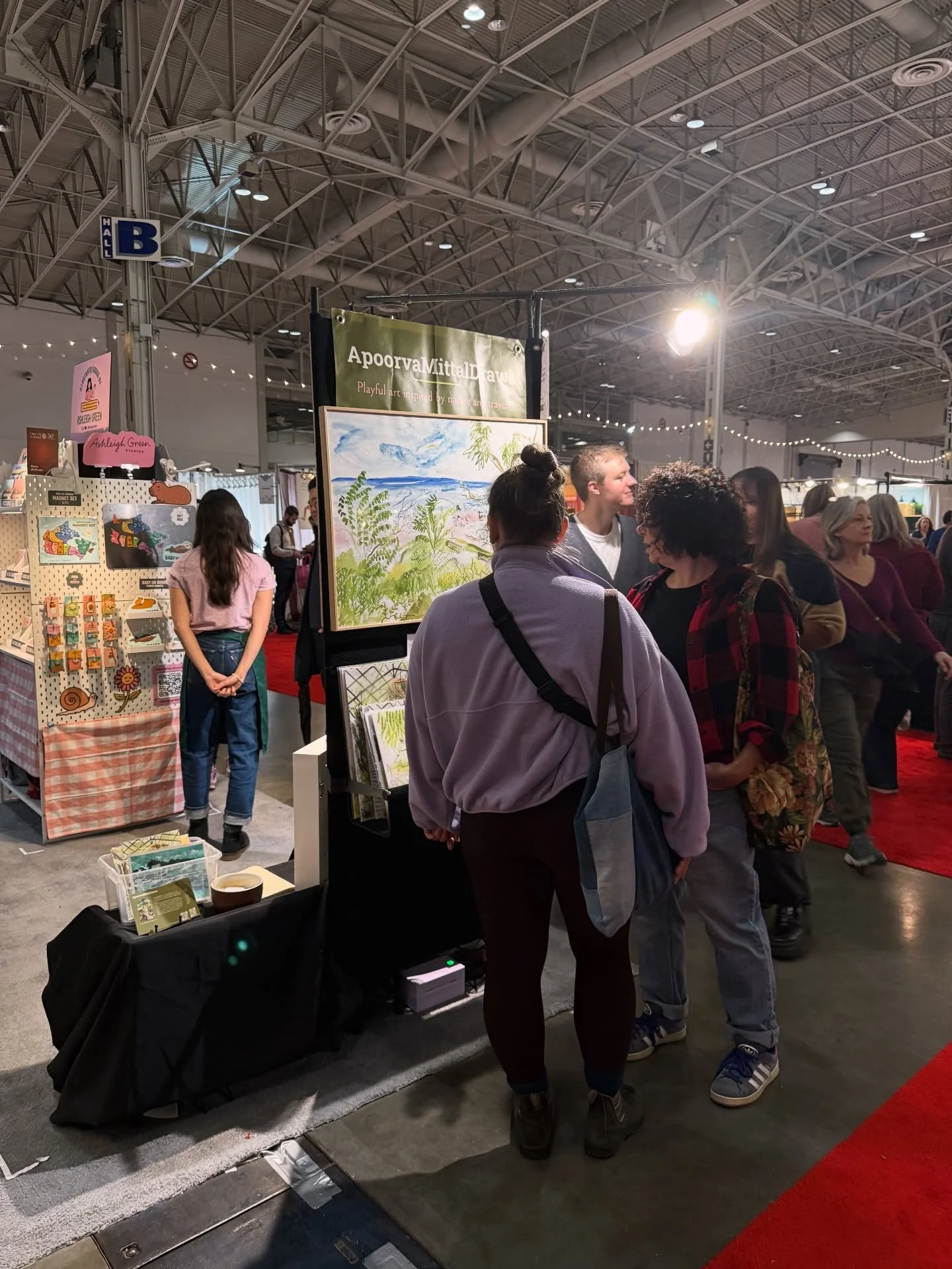 Thank you all for showing up and admiring my creations!!
Your comments, love, and sales mean so much to me!!
The show runs till Dec 7.
Come support Canadian made products at One of A Kind Show, Exhibition Place!!

@ooak_toronto 
#apoorvamittaldraws #