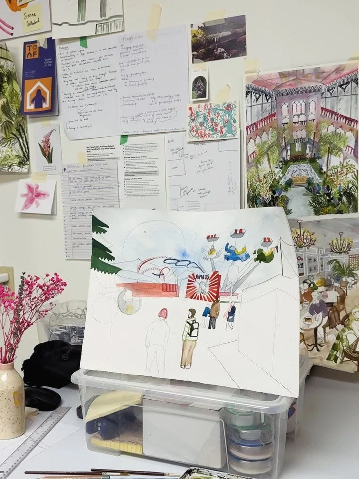 My new collection - &lsquo;Streets and Lived Experiences&rsquo; is about small, fun moments on travels that add up so that a place becomes memorable in your heart. And I could not exclude my recent trip to Winter Wonderland. Overwhelming, kitschy, ye