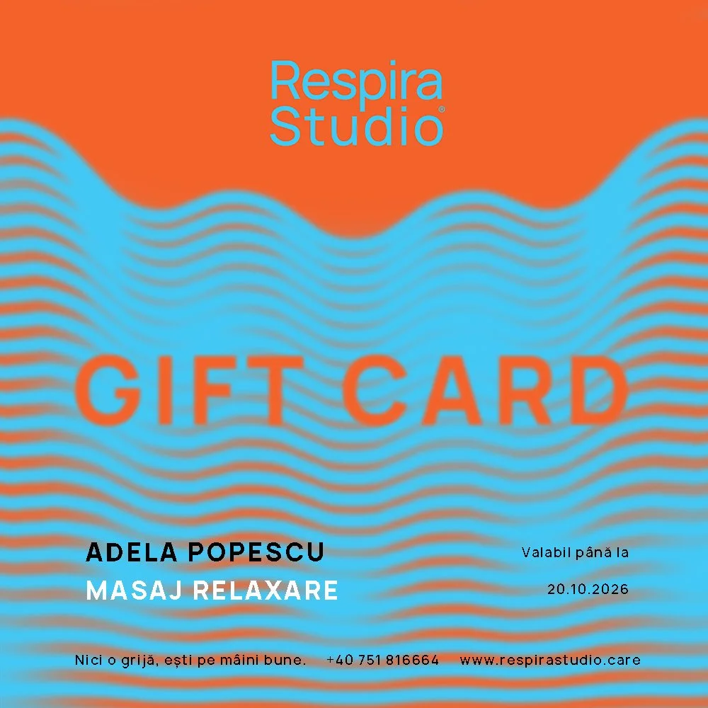 voucher cadou masaj gift card masaj București Piața Unirii Respira Studio