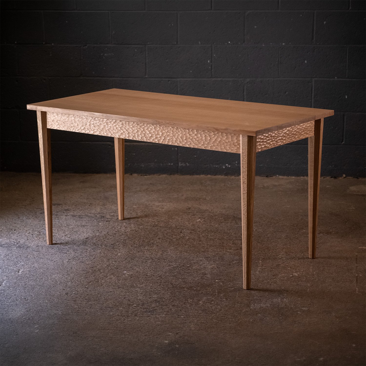 Textured writing desk