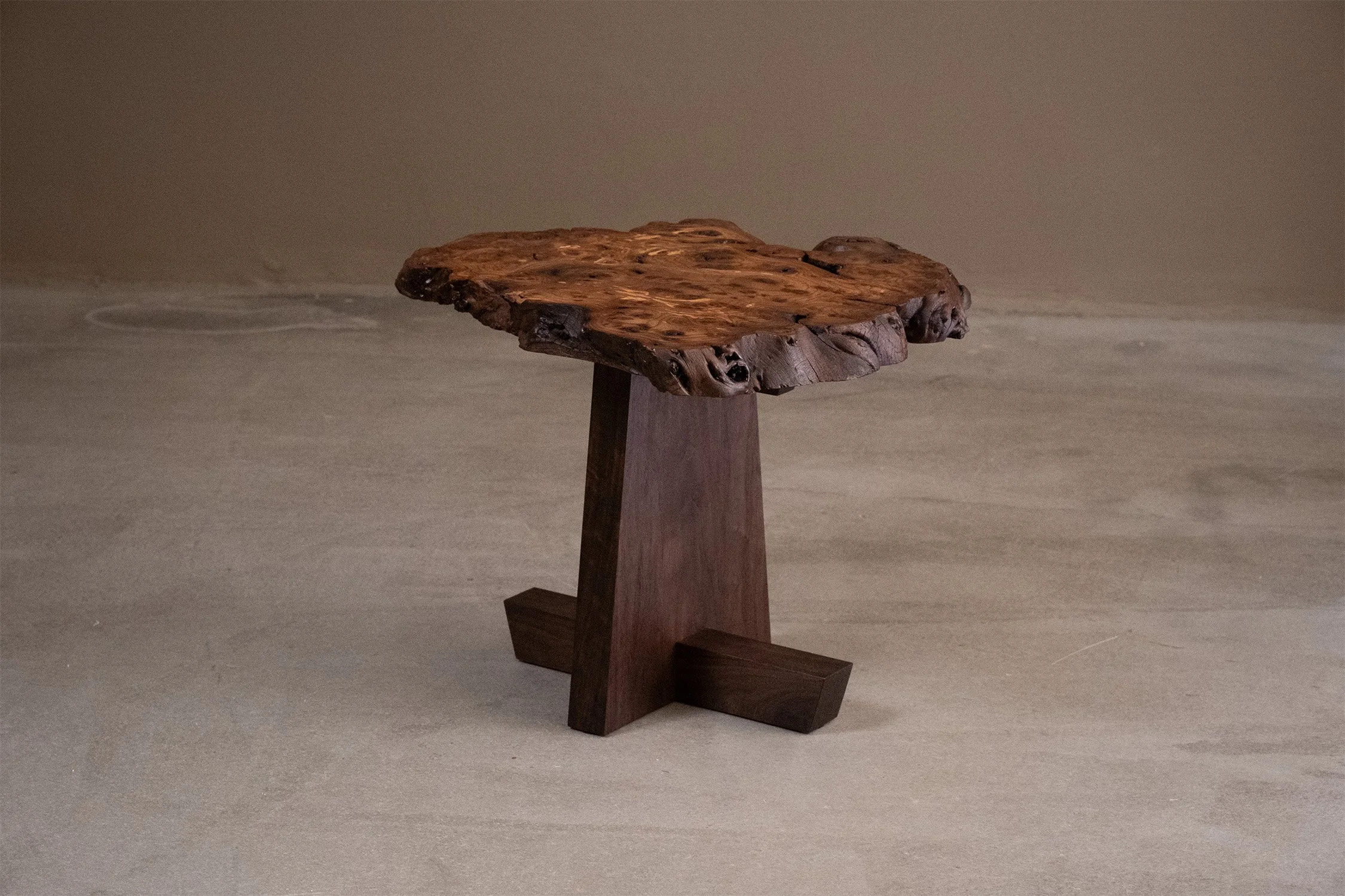Burr side table