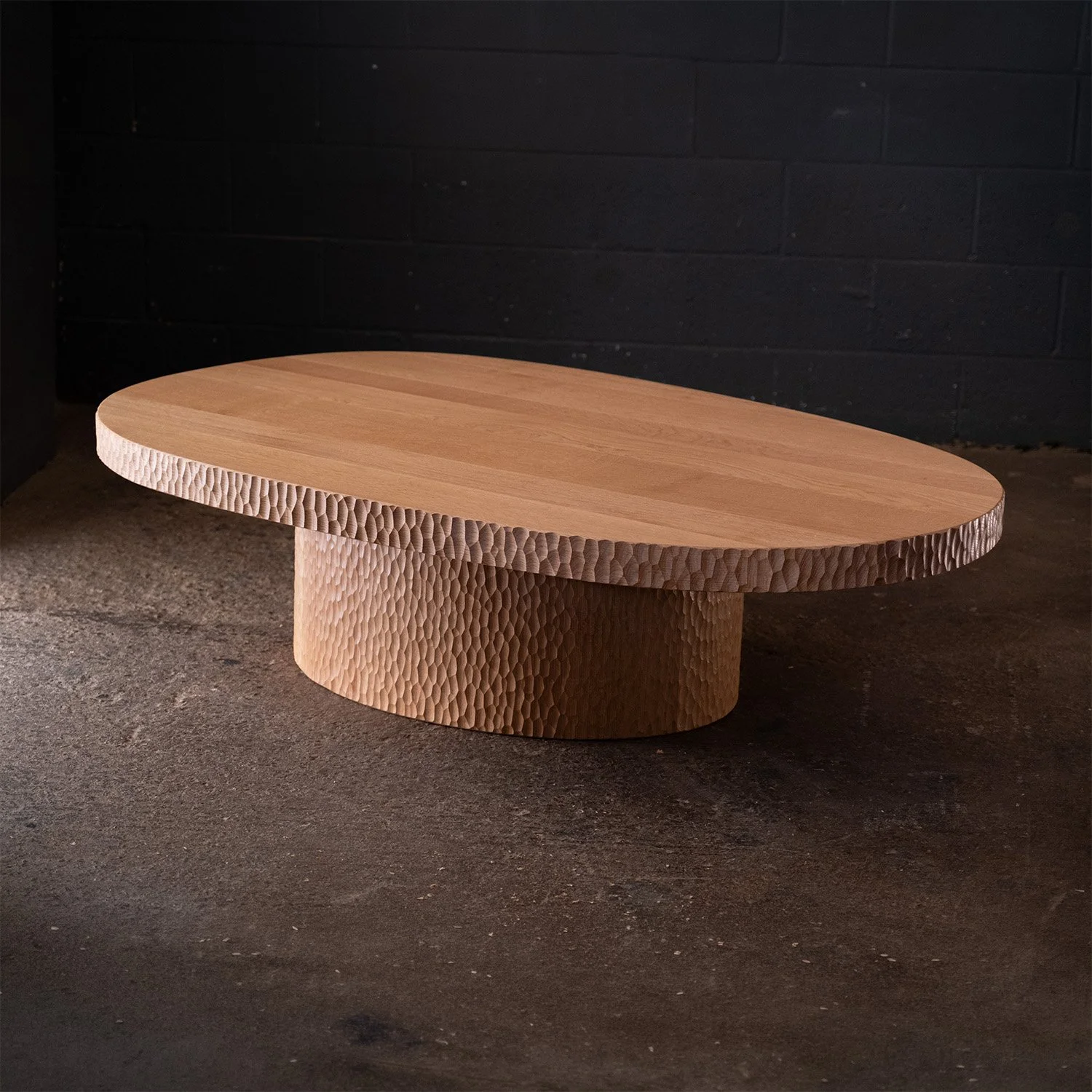 Textured coffee table