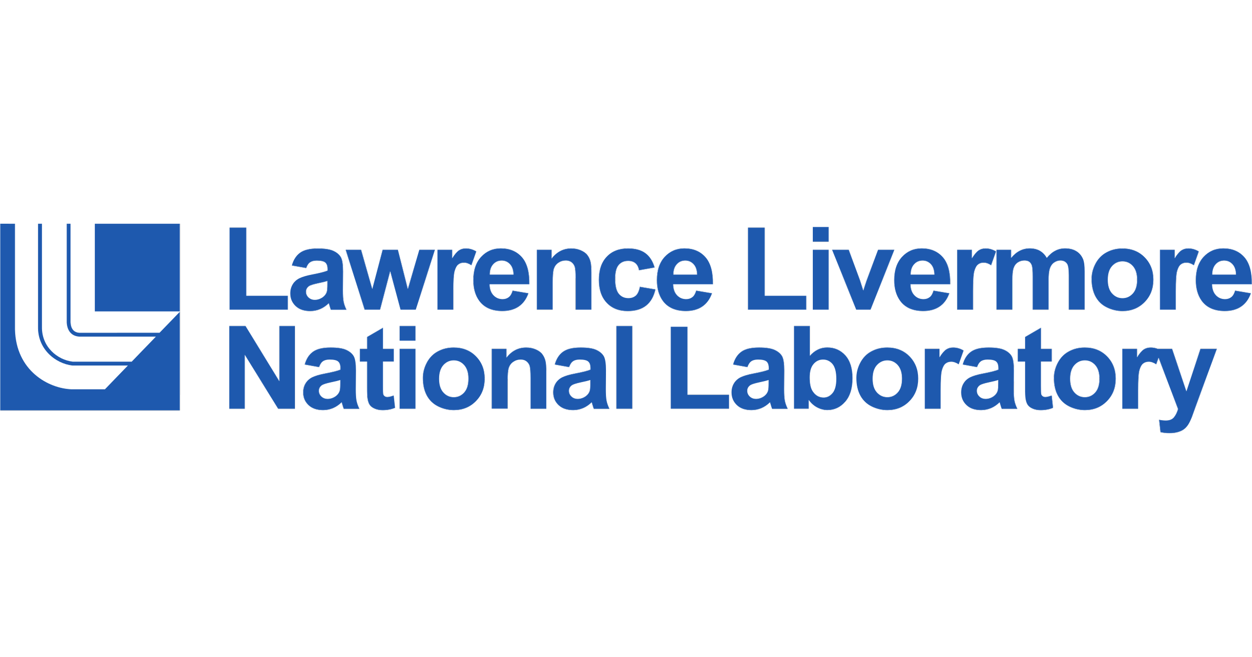 Logo of Lawrence Livermore National Laboratory featuring a stylized 'L' icon and the institution's name in blue text.