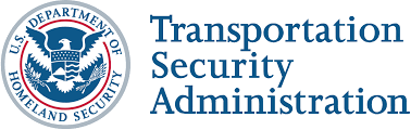 U.S. Department of Transportation Security Administration logo with eagle emblem and text
