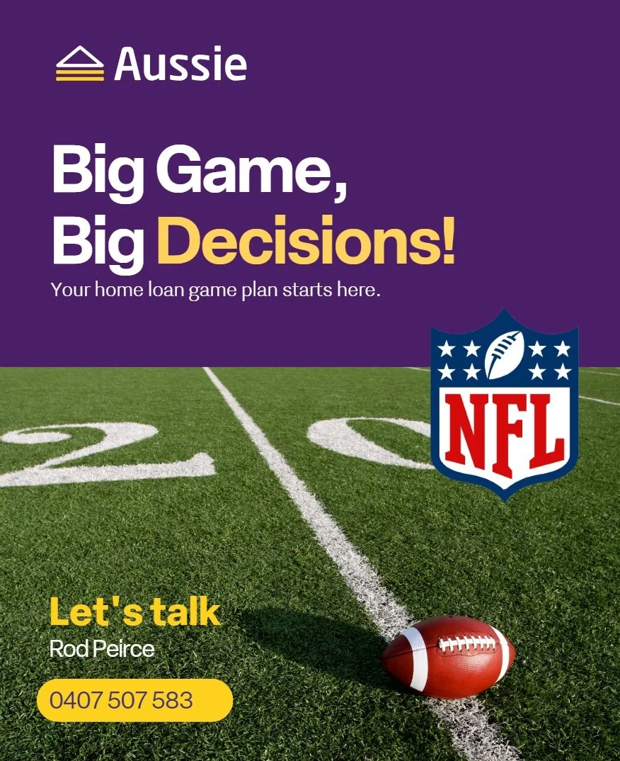 🏈 Buying a home is a bit like football&hellip;

You need a game plan.
You need to know your numbers.
And having the right team around you helps.

You don&rsquo;t have to figure out the home loan game on your own.

That&rsquo;s where I come in.
I mig