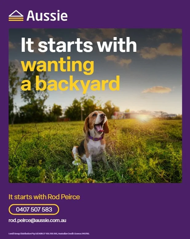 It starts with a dream&hellip; 🏡🐶

Maybe it&rsquo;s a backyard for the kids, space for the dog, or simply a place to finally call your own.

Whatever your &ldquo;why&rdquo;, let&rsquo;s work out how to get you there. 💜💛

Book in your appointment 