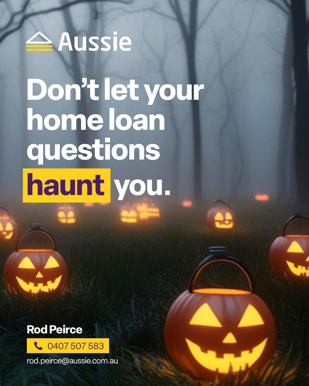 👻 Don&rsquo;t let your home loan questions haunt you!

From interest rates to borrowing power, buying your first home or refinancing, there&rsquo;s enough to think about without the scary unknowns. 🏡🎃

Sometimes, all it takes is a conversation to 