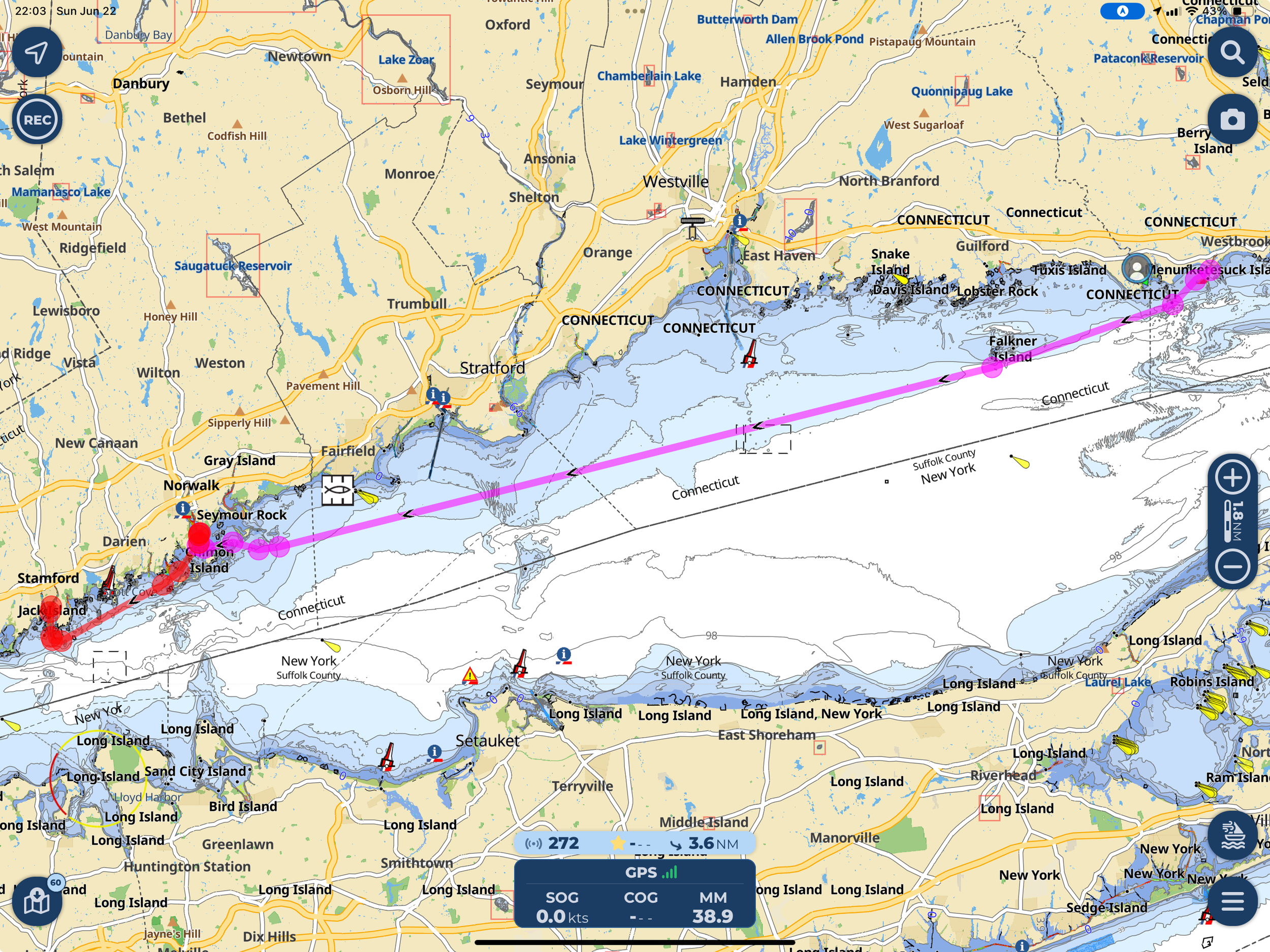 Westbrook, CT to Stamford, CT