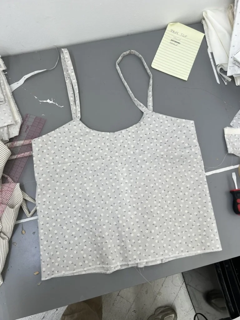 Cut & sewn sample of tank top