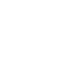 A black and white map location pin icon with a circular design.
