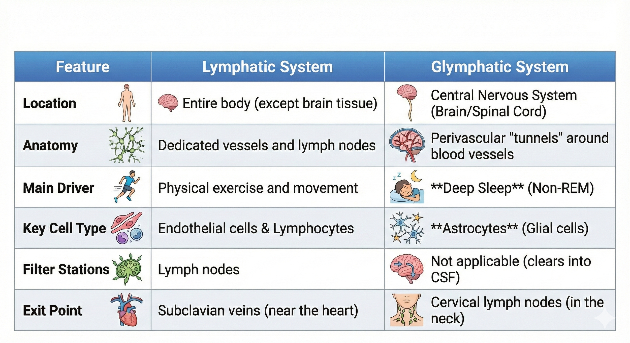 Lymphatic System vs Glymphatic System.png