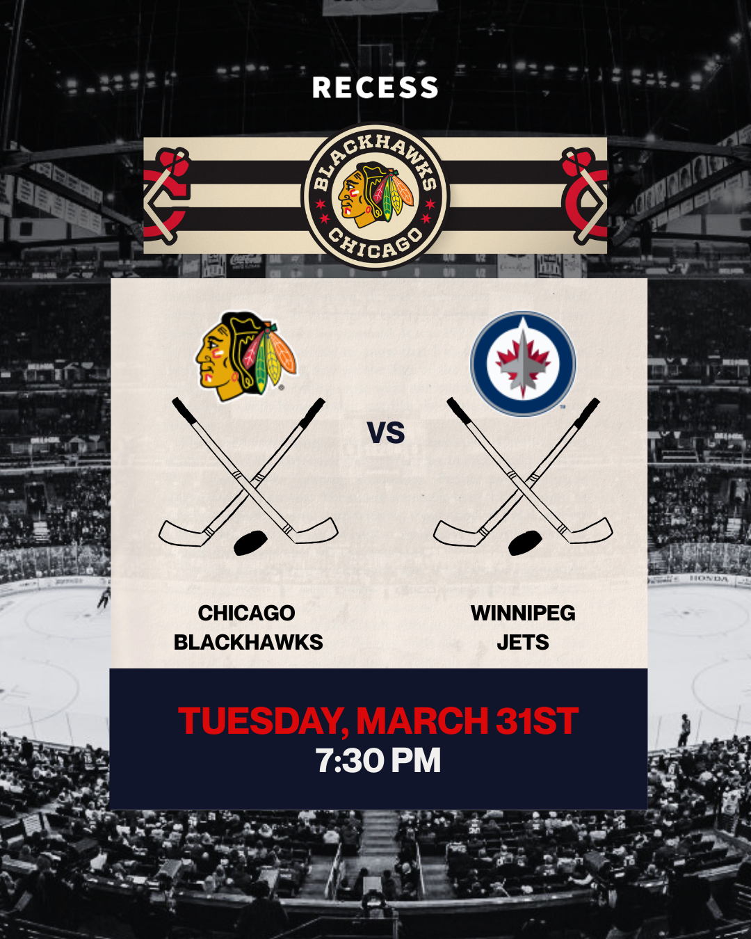 Winnipeg Jets @ Chicago Blackhawks