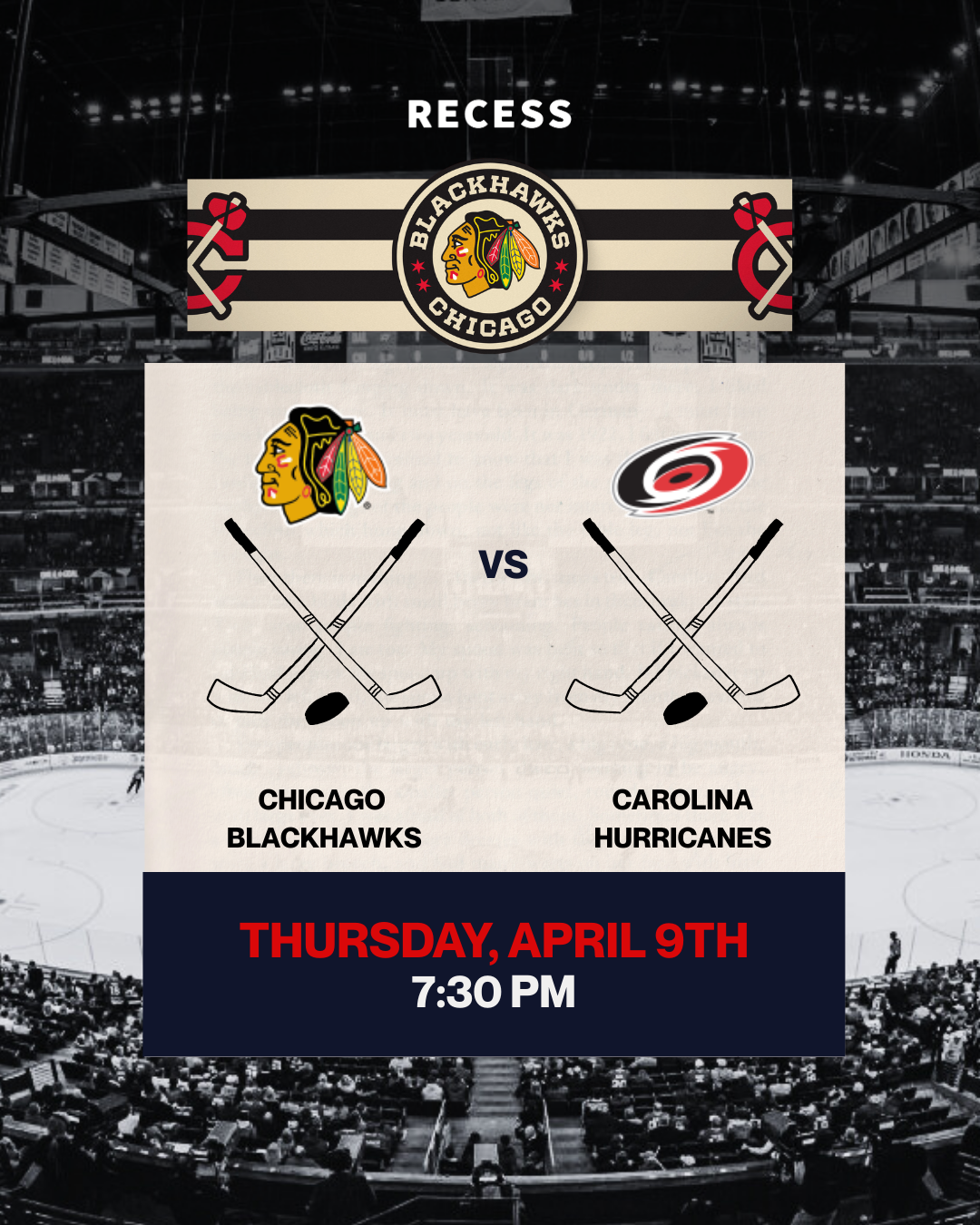 Carolina Hurricanes @ Chicago Blackhawks