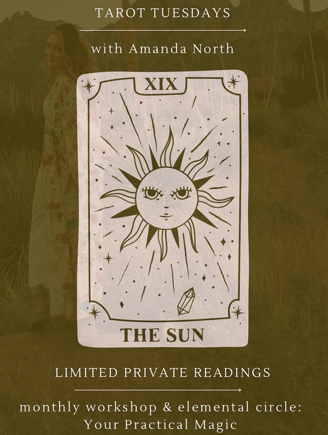 Tarot workshop on August 29th! We will explore the minor arcana ✨ start or deepen your work with tarot. I also have a few readings available pre workshop&mdash;tarot and astrology (just in time for Leo season). Book all at Amandanorth.net or comment 