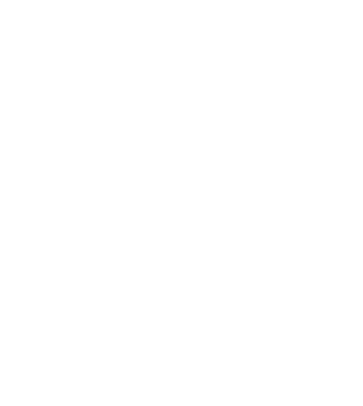 Black and white line drawing of a plant with a large head resembling a flower or fruit, with three stars on it, and branches extending from the stem.