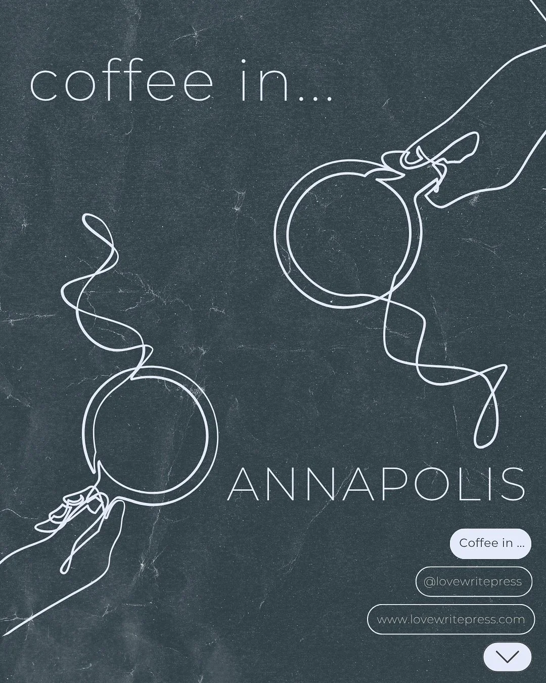 Writers and cafes are a pair more ubiquoutious than PB&amp;J. We at Press love a good cafe writing session and as we explore cafes around the world, we want to share some of our faves. 

Annapolis, Maryland is home to some of the best coffee roasters