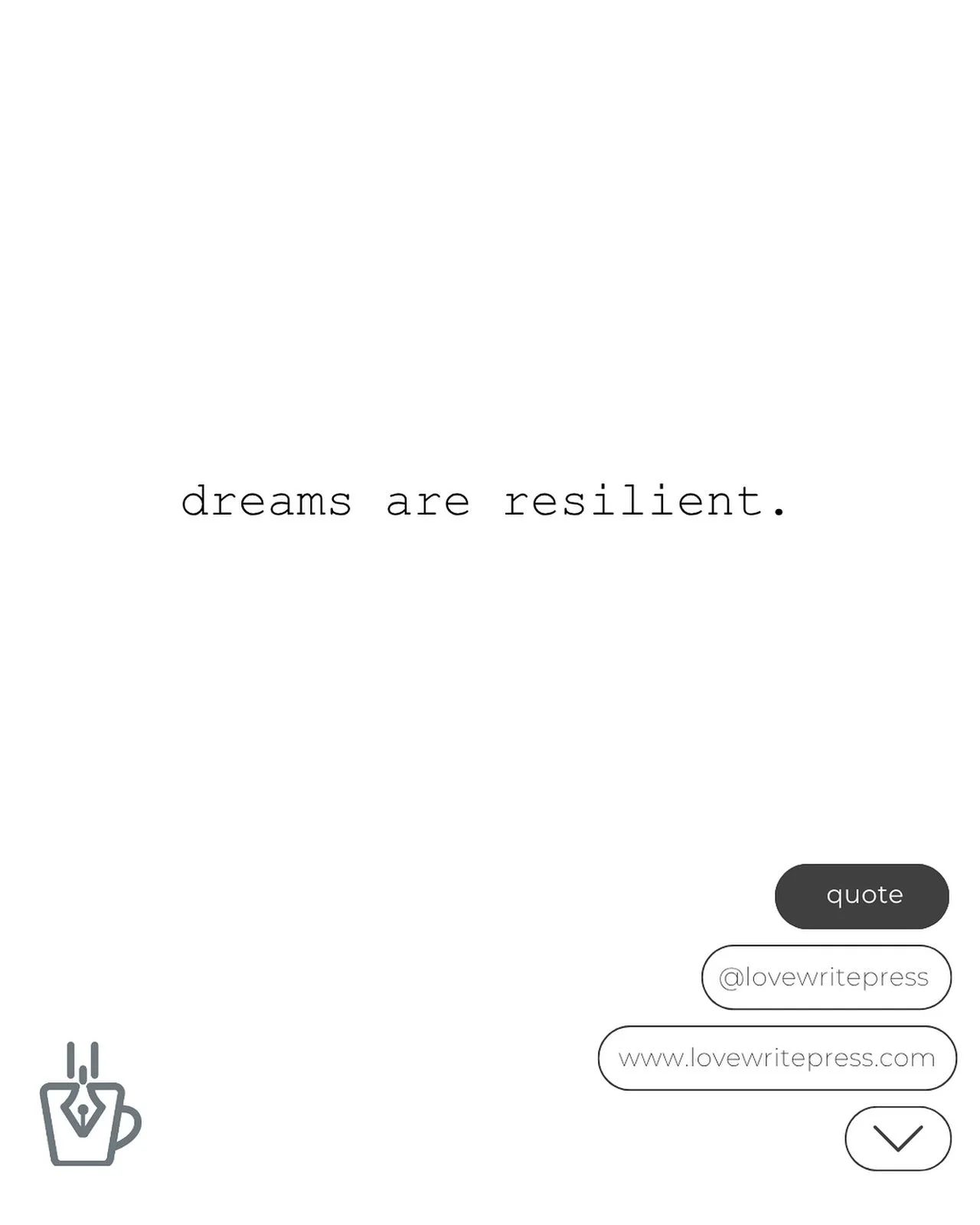 Ever had a recurring dream? Or a daydream that consistently pulls you from your daily life? Dreams are resilient that way. No matter how much the world tries to suppress or push aside dreams, they have a way of pushing to the surface. 

At Press, we 