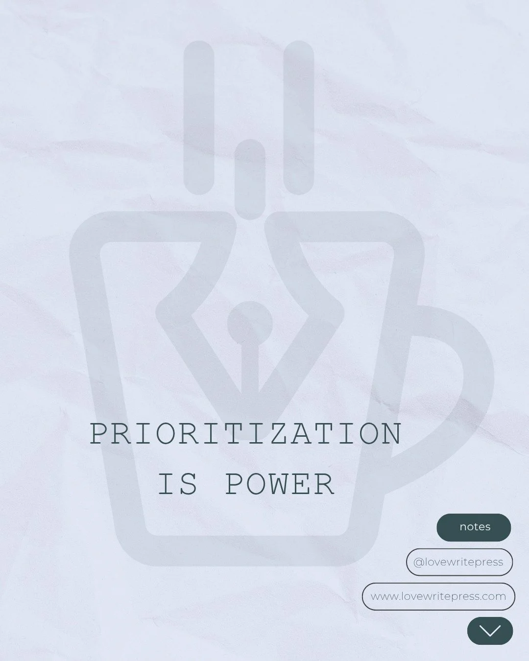 It's one thing to know that something is important to you and entirely another to make it a priority. Lately, that's been a real struggle for our team- learning the difference between what feels important and what actually needs to be prioritized. It
