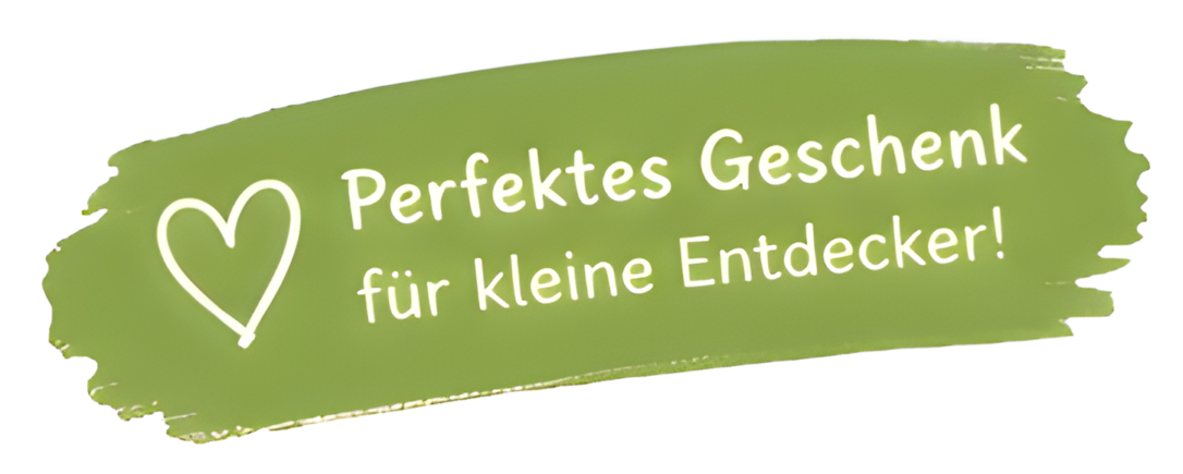 Illustrierter Schriftzug mit Hinweis, dass das Ausmalbuch ein perfektes Geschenk sei.