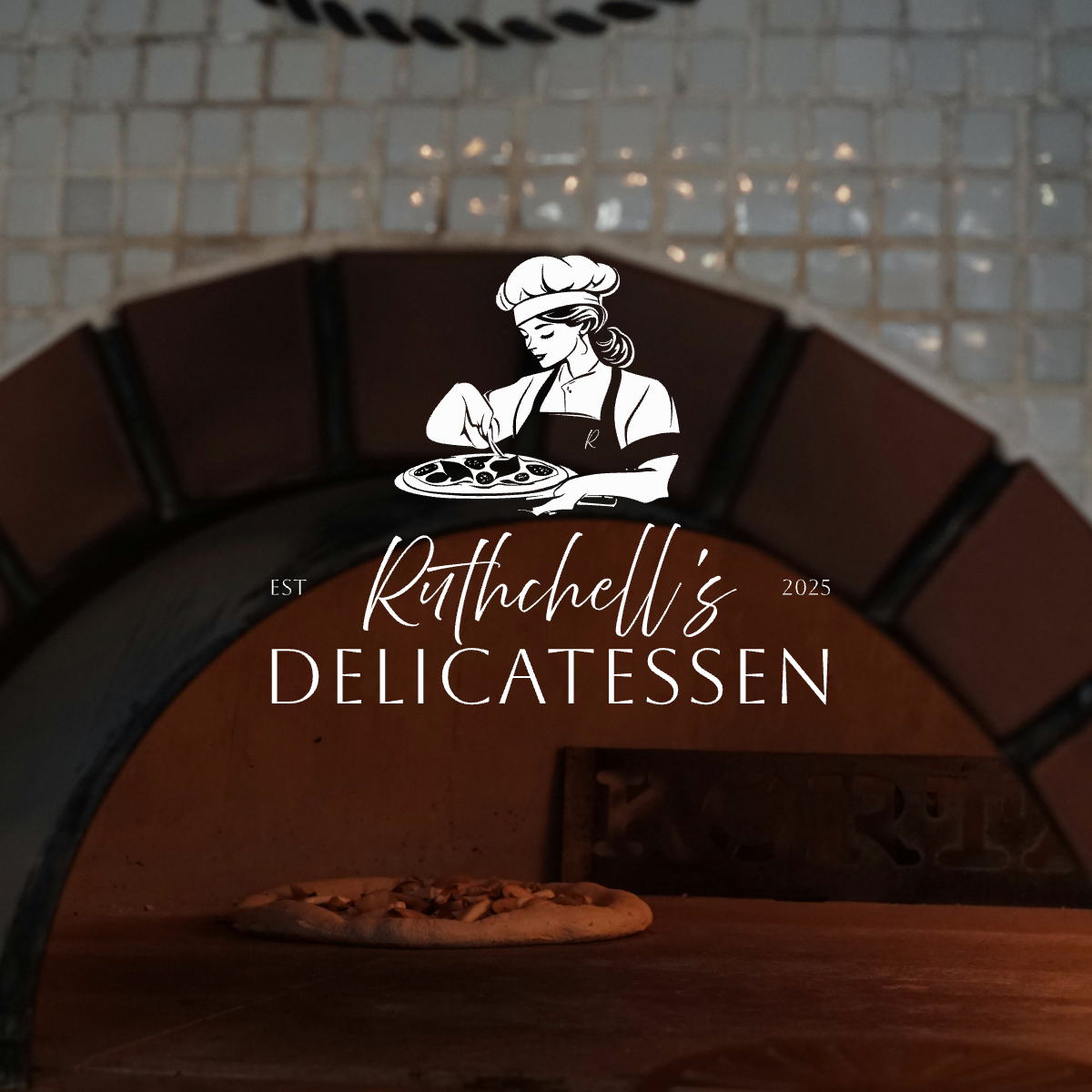 Ruthchell's Delicatessen Main Logo White