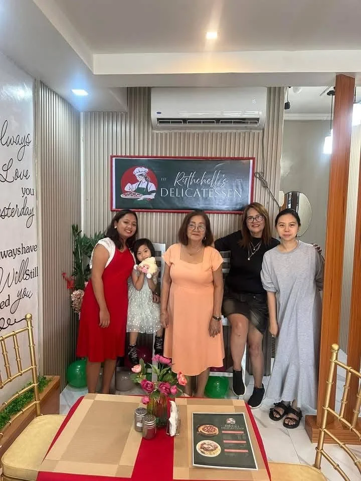 Customers Posing in the Restaurant