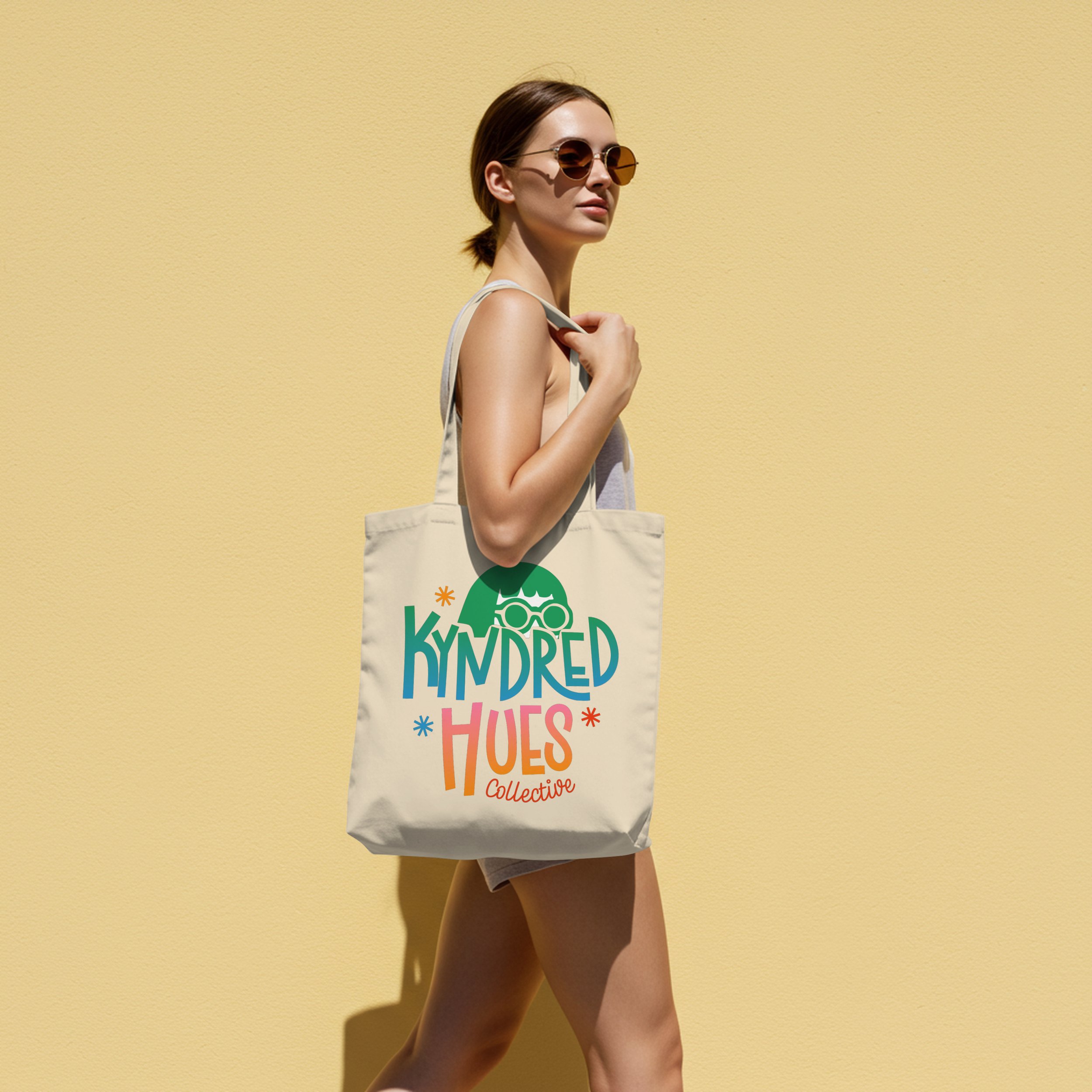 Kyndred Hues Collective Shopping Tote Bag