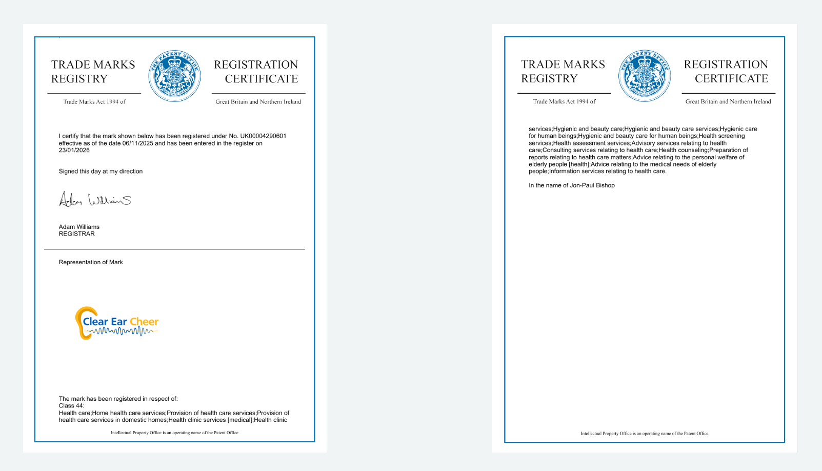 Clear Ear Cheer® Achieves Trademark Registration: