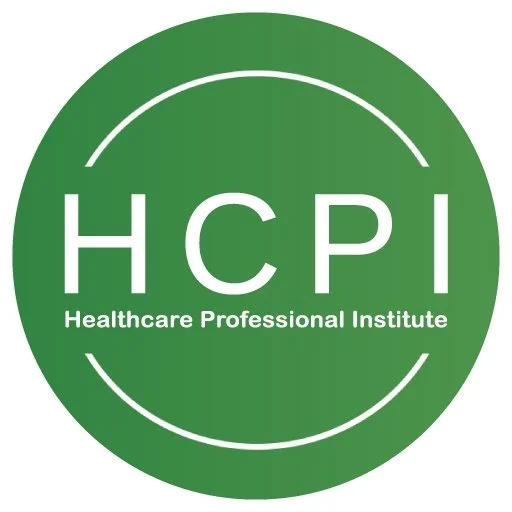 Green circular logo with white text that reads 'HPI Healthcare Professional Institute'.